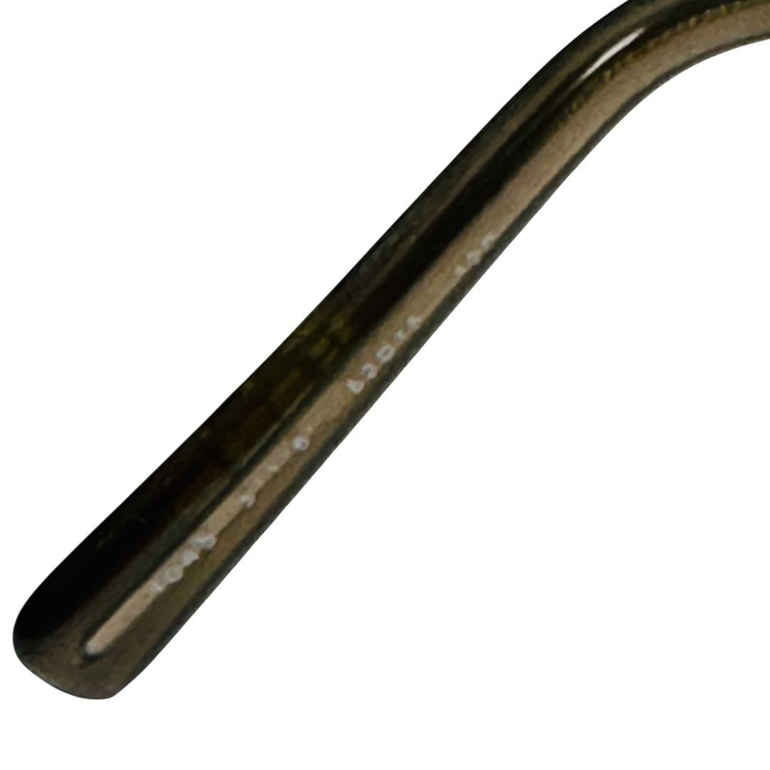 極美品 フェラガモ サングラス ガンチーニ 希少ロゴテンプル シルバー　1045