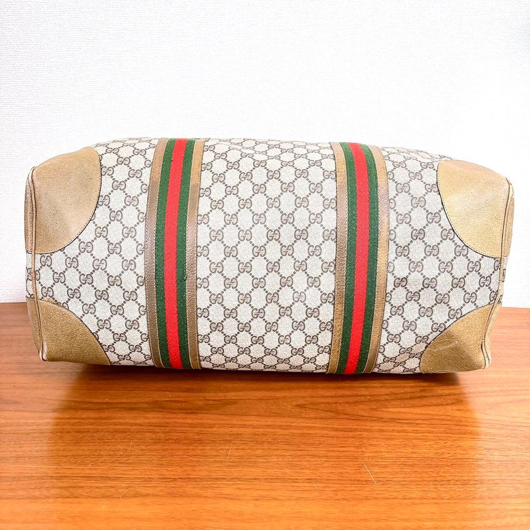 GUCCI オールドグッチ GGスプリーム シェリーライン ボストンバッグ