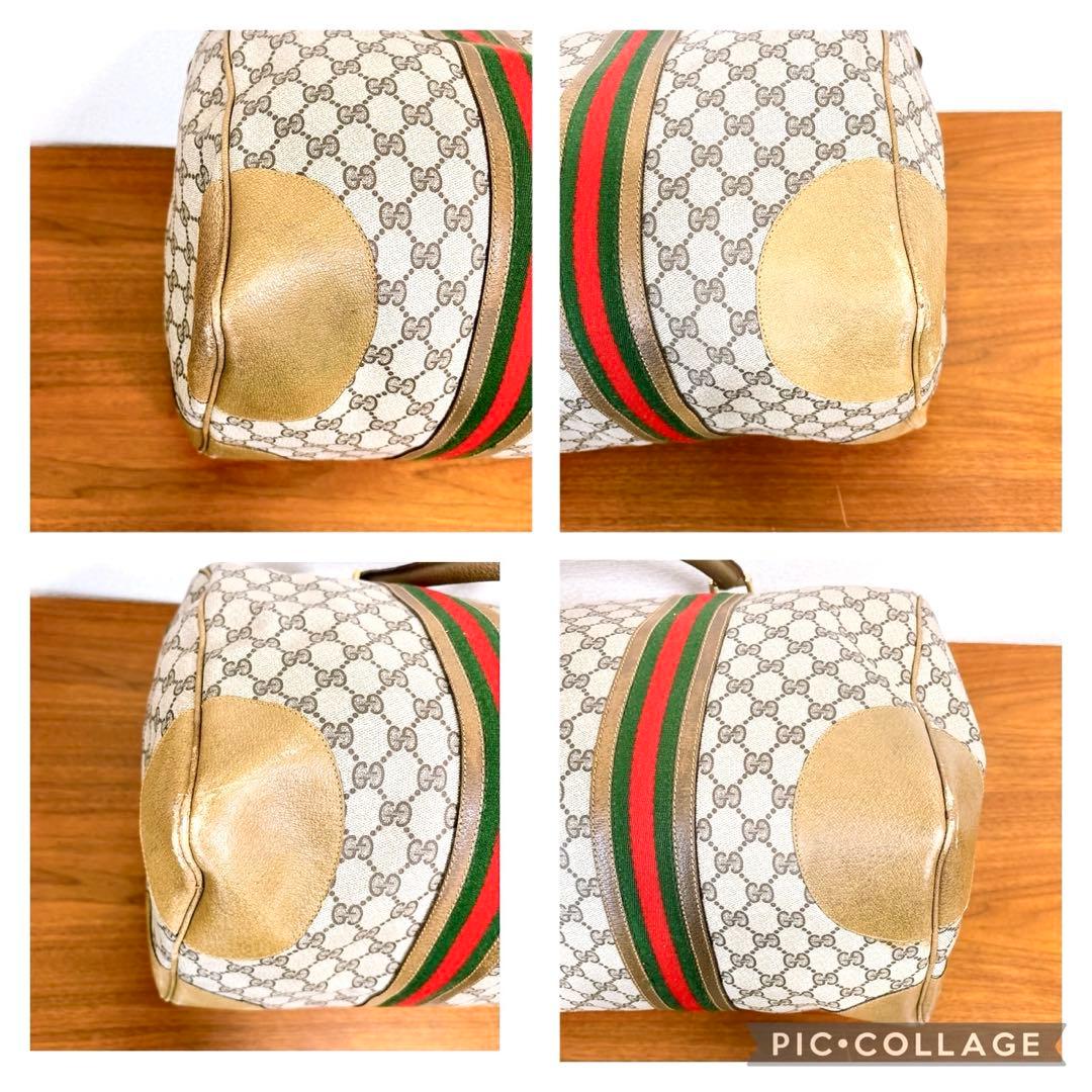 GUCCI オールドグッチ GGスプリーム シェリーライン ボストンバッグ
