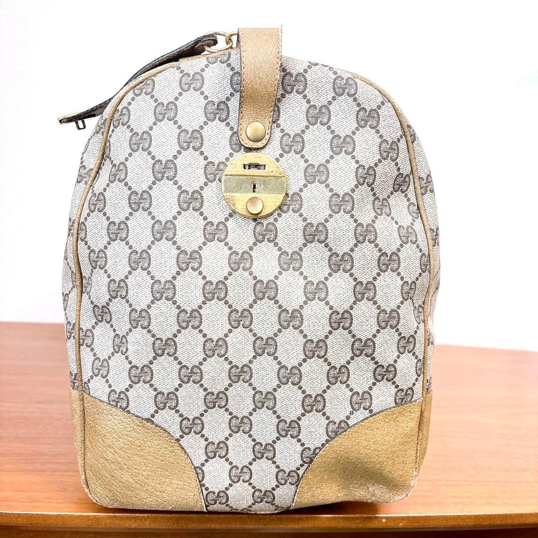 GUCCI オールドグッチ GGスプリーム シェリーライン ボストンバッグ
