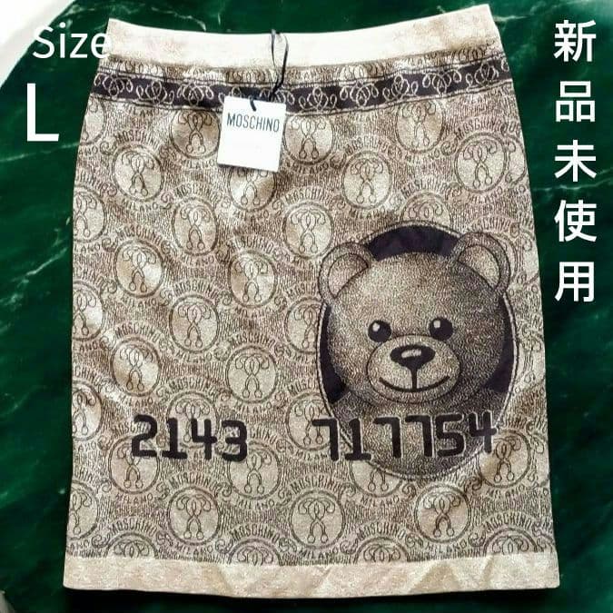 モスキーノ クチュール moschino 熊 ミニスカート イタリアサイズ 40