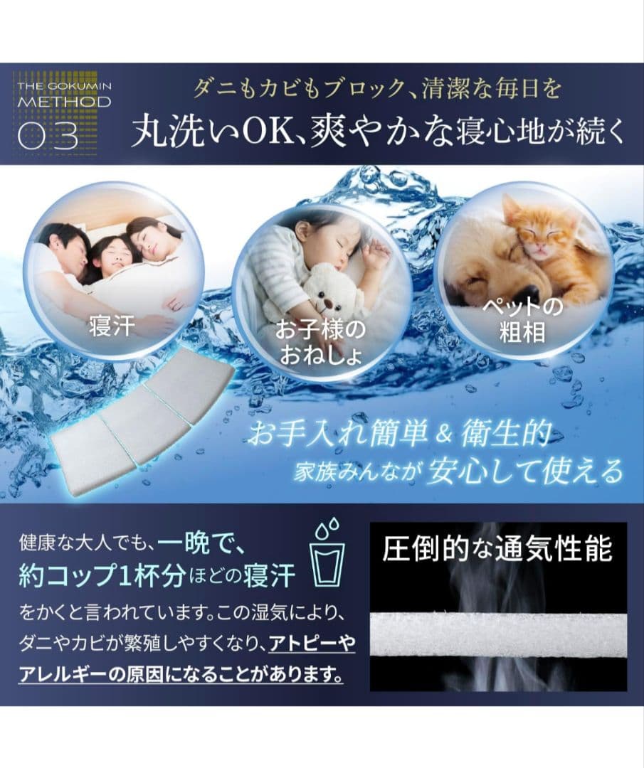 最終値下げ【新品未使用未開封】GOKUMIN 超高反発マットレス セミダブル