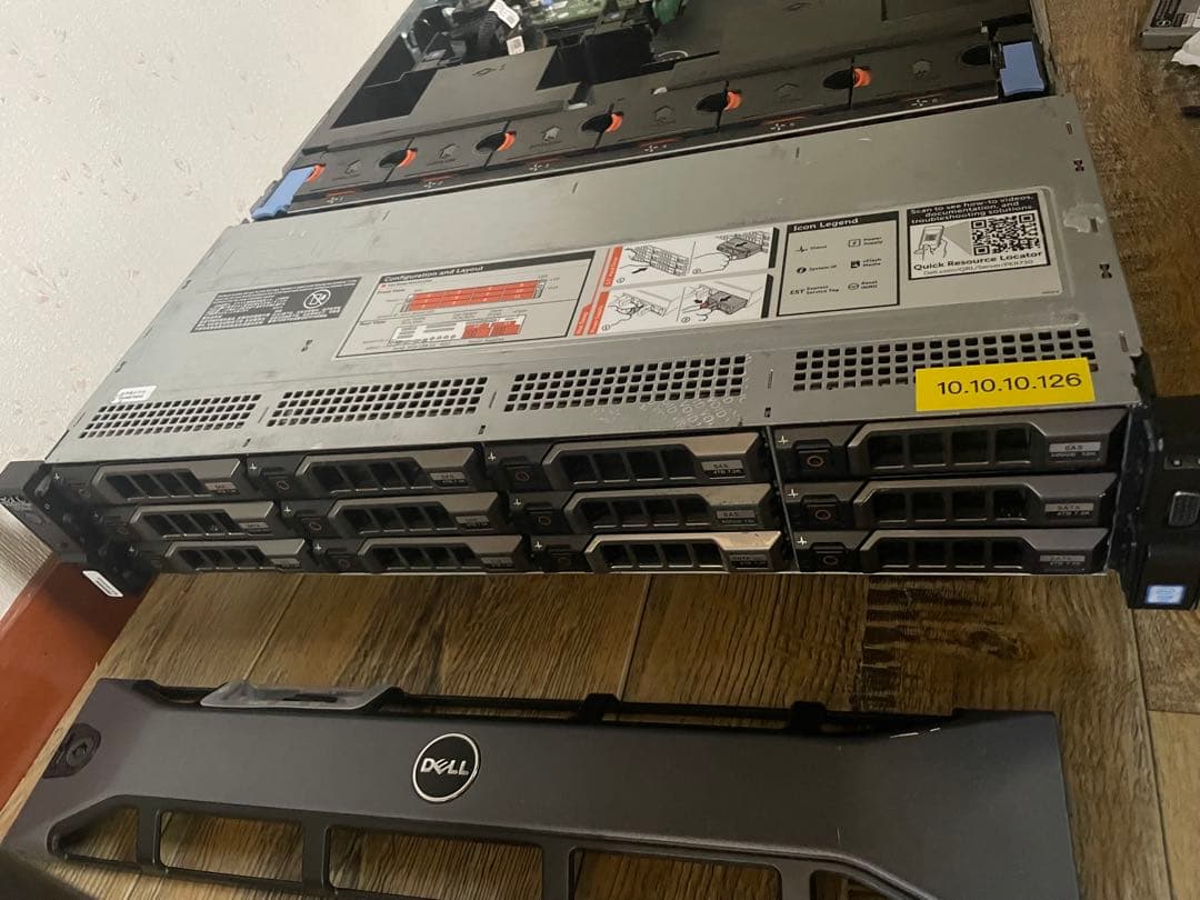 dell r730xdサーバーriserやカギ、idracライセンス付き