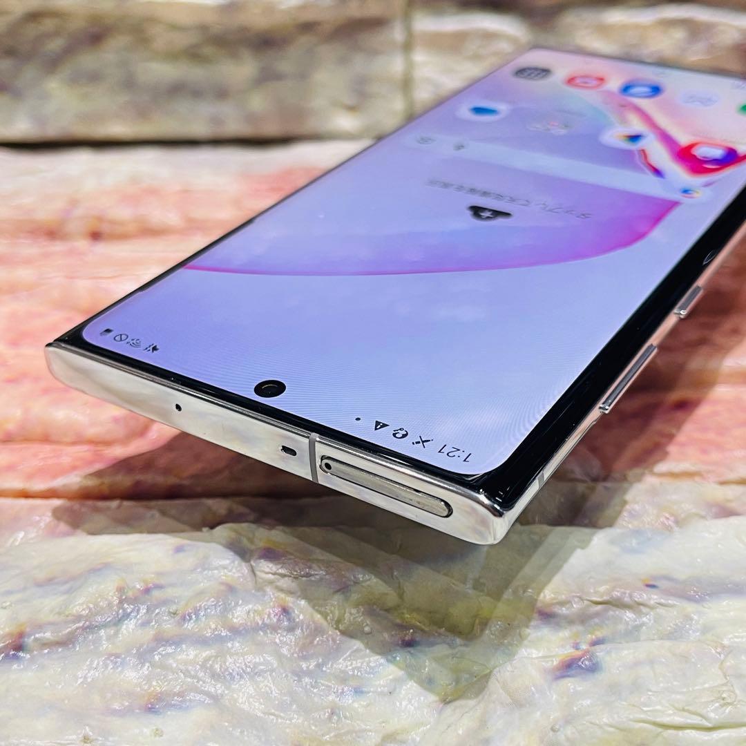 SIMフリー Galaxy Note10+ 128GB オーラホワイト 電池良好