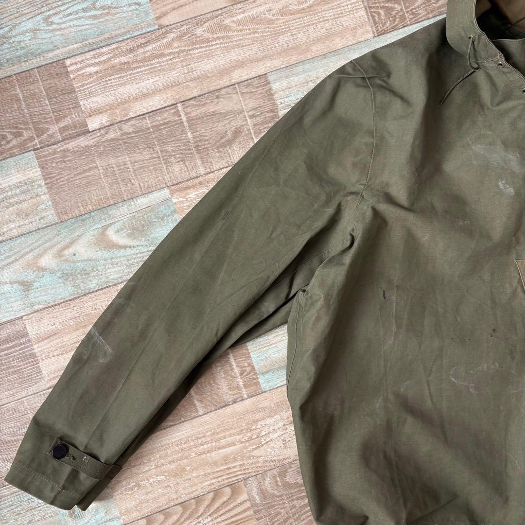 USN レインパーカー デッキパーカー プルオーバー ゴム引き XL相当