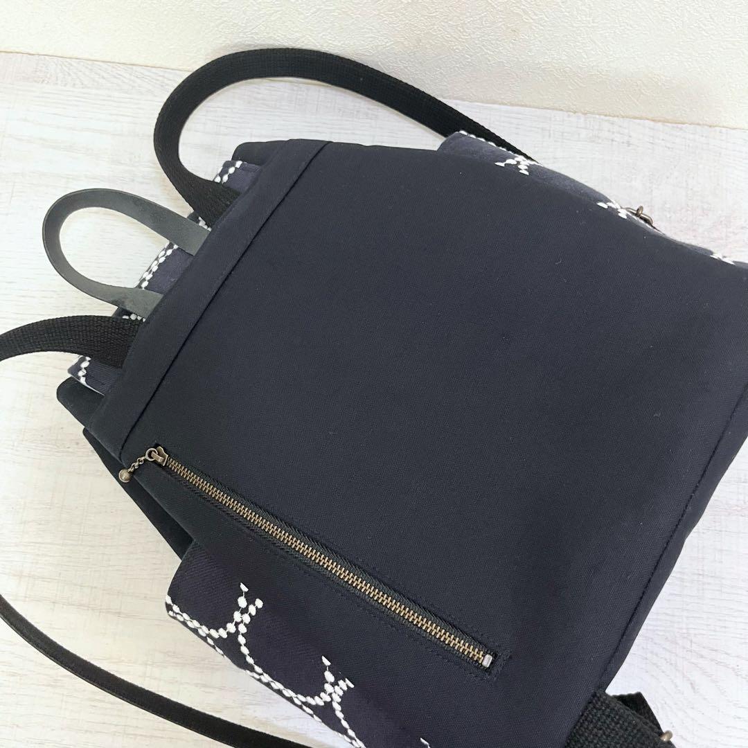 ミナペルホネン　ハンドメイド　リュック　tambourine