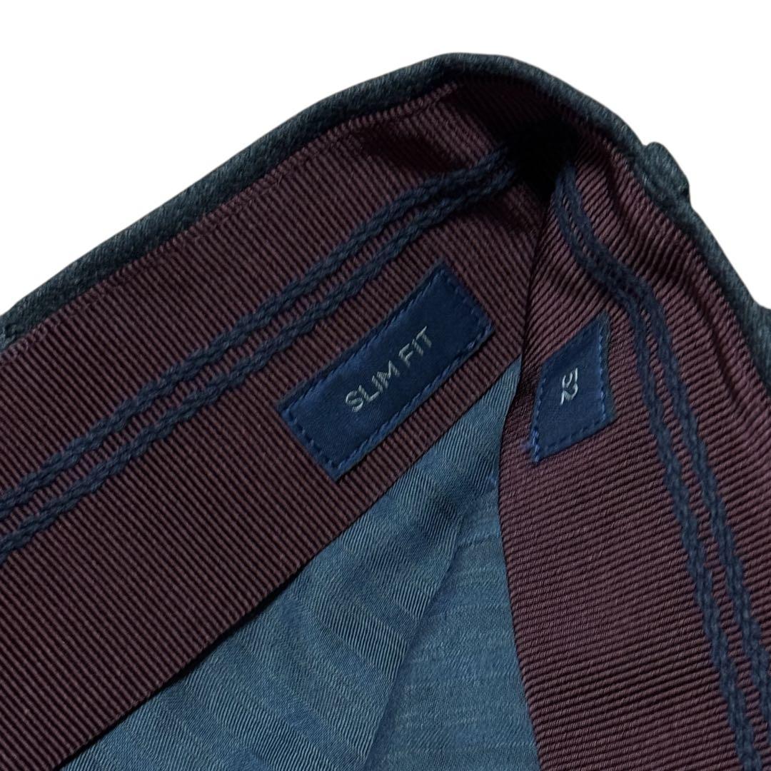 INCOTEX SUPER 100’S フランネル ウール スラックス 52