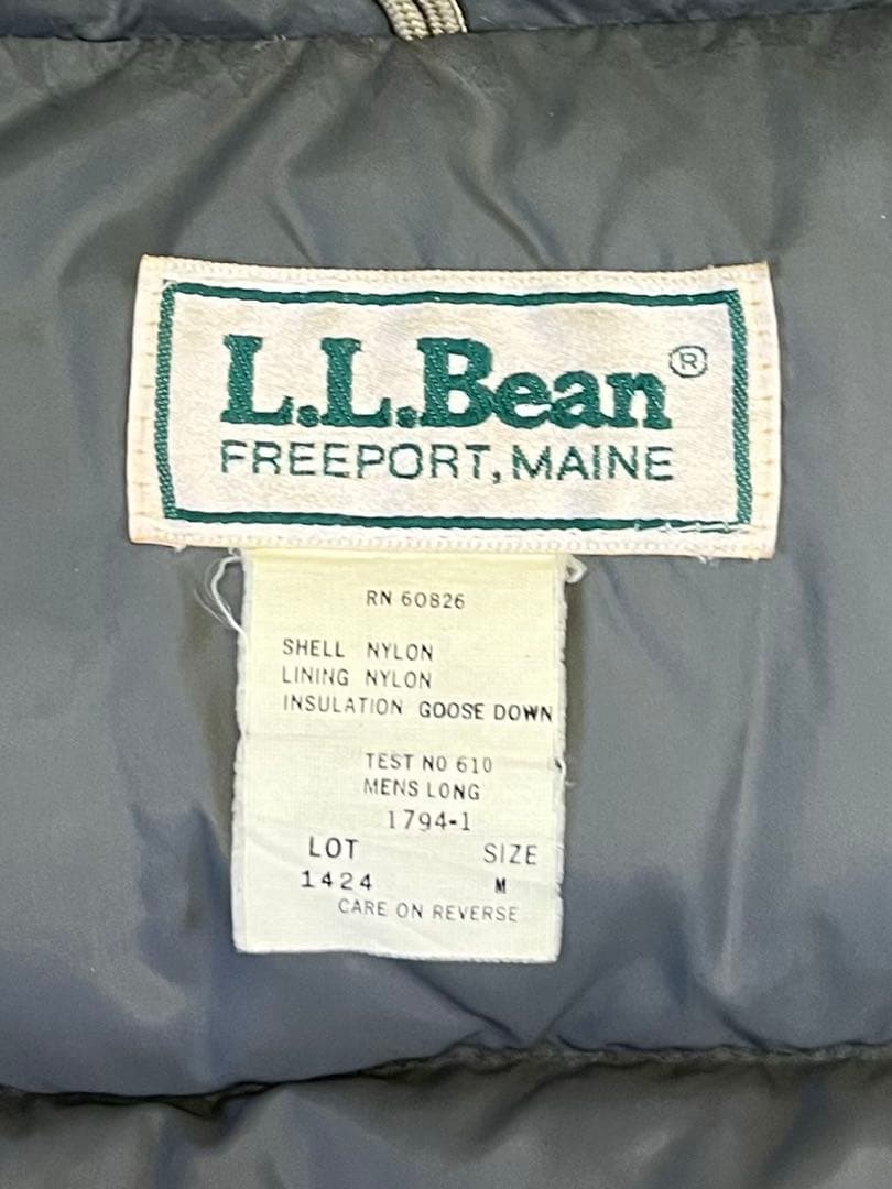 90'S LL Bean グースダウン ダウンベスト グレー