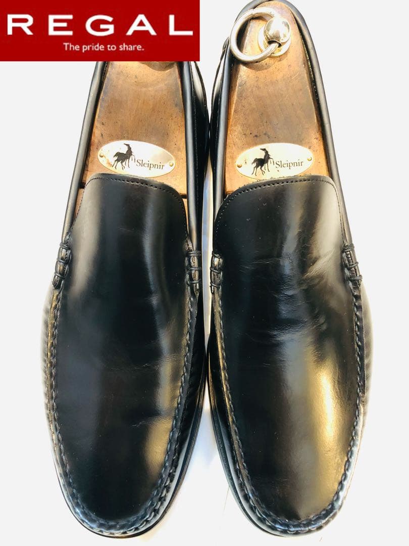 ★超美品★定価24,800円！リーガル REGAL スリッポン 本革 25.5