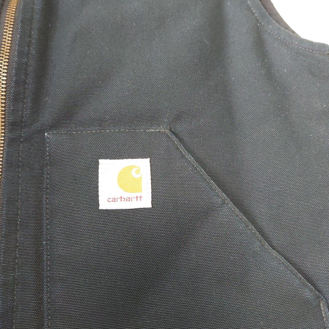 Carhartt　ダックベスト　ブラック　メキシコ製　Ｓサイズ