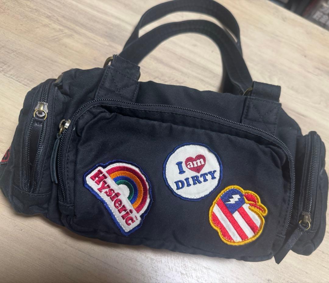 HYSTERIC GLAMOUR PATCH SCRATCH ミニボストンバッグ