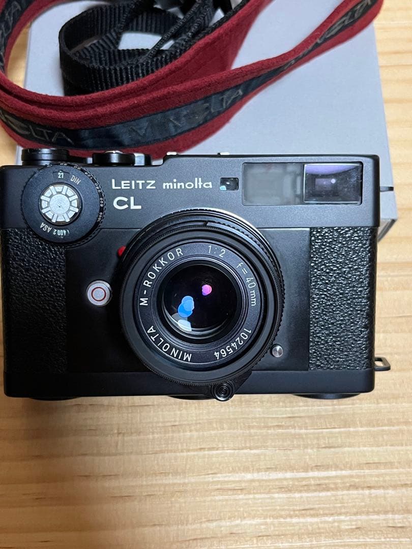 LEITZ minolta CL フィルムカメラ　オリジナルストラップ、ケース付