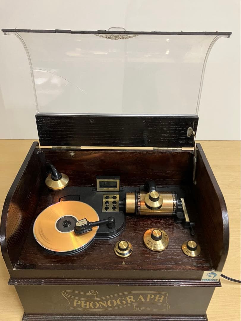 希少　PHONOGRAPH 蓄音機型　CDプレイヤー　箱付き