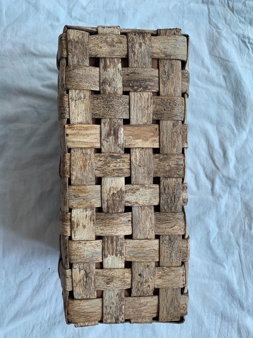 山葡萄 かごバッグ 網代編み 籠 手提げ 内布付きB