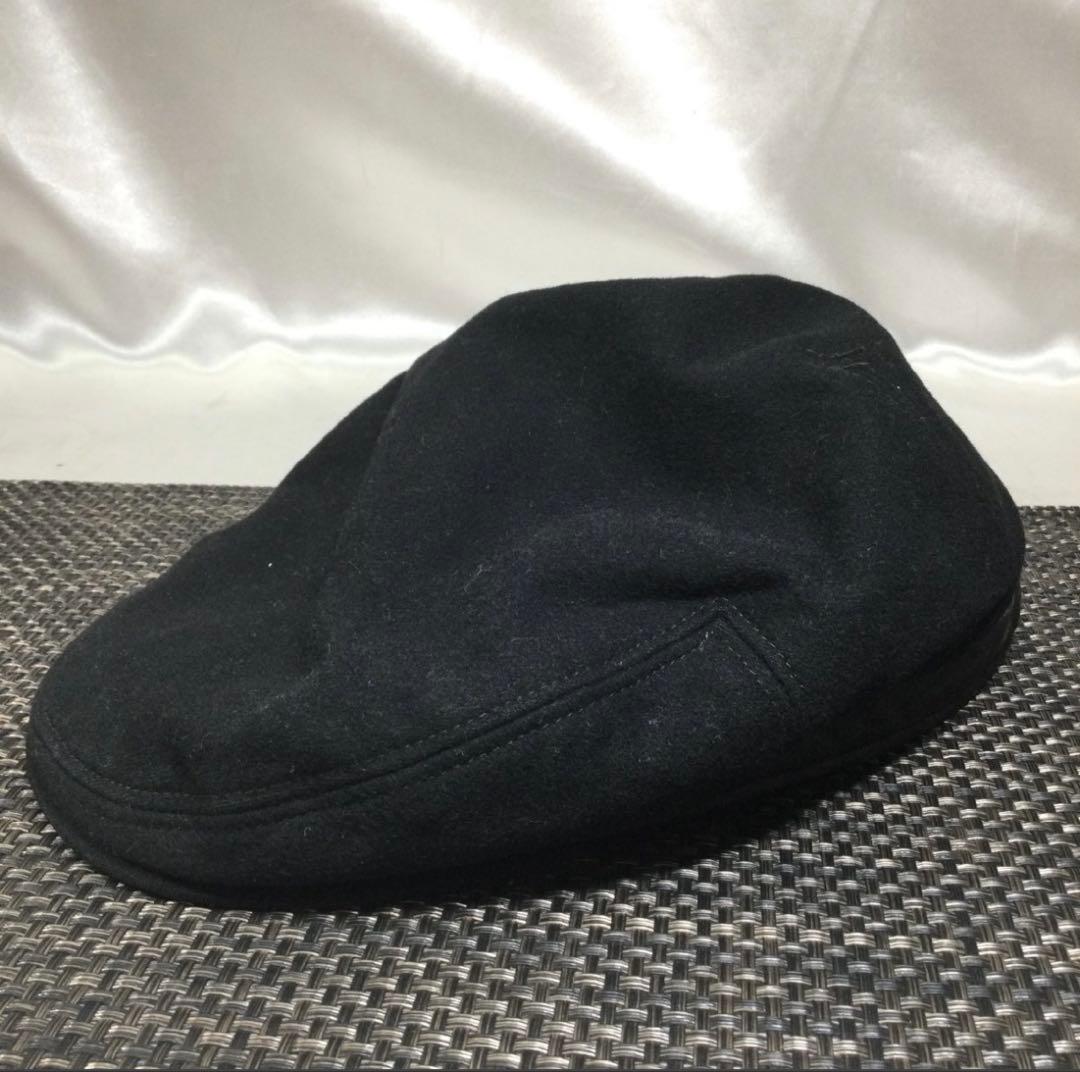 HERMES エルメス ハンチング ベレー帽 キャップ ブラック サイズ60