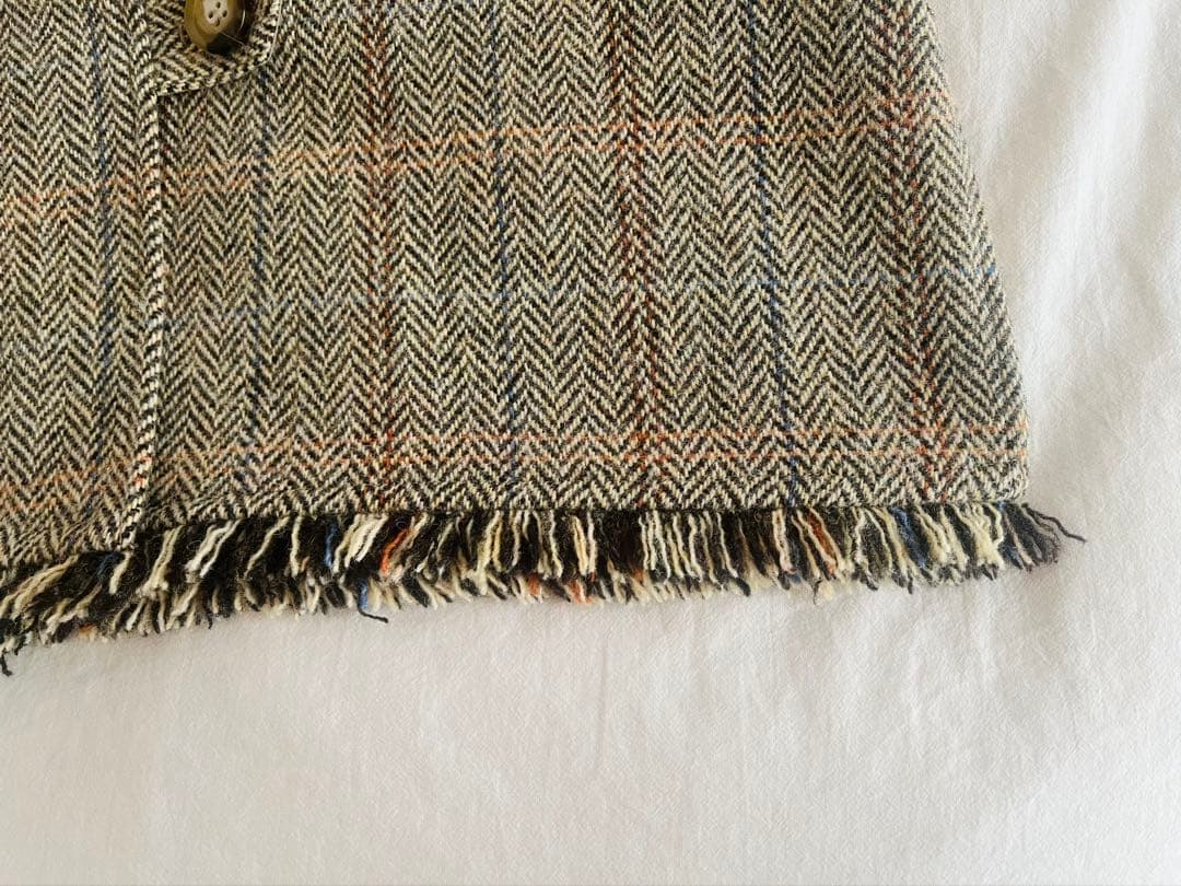 北欧暮らしの道具店 よしいちひろさんコラボ ヘリンボーン柄のウールベスト