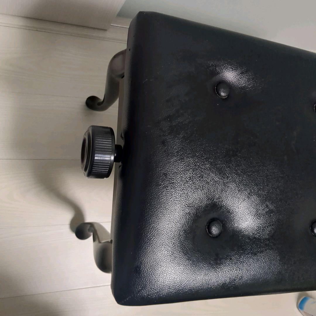 ピアノ椅子　猫足　レザー　高さ調整付き　日本製