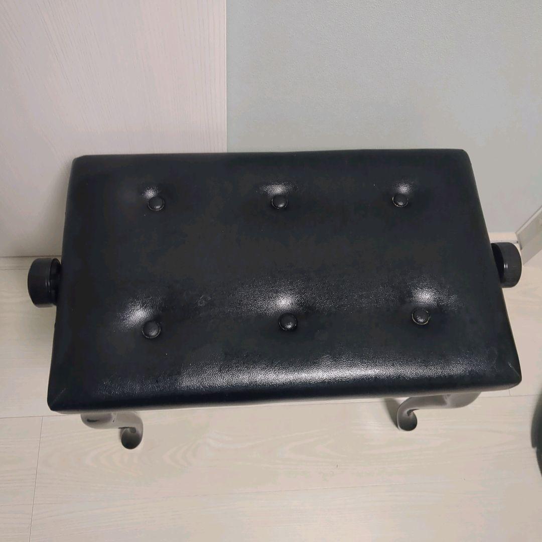 ピアノ椅子　猫足　レザー　高さ調整付き　日本製