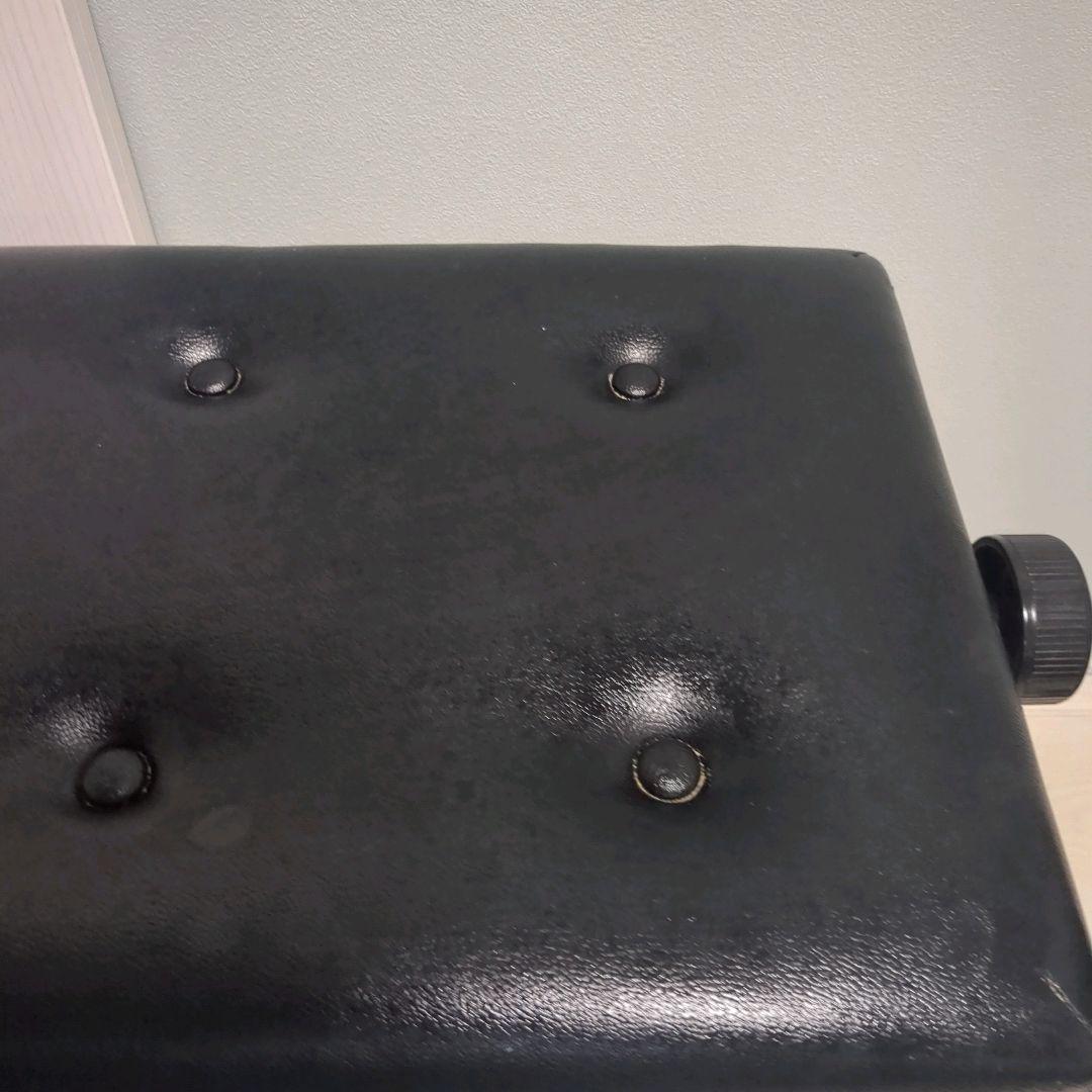 ピアノ椅子　猫足　レザー　高さ調整付き　日本製