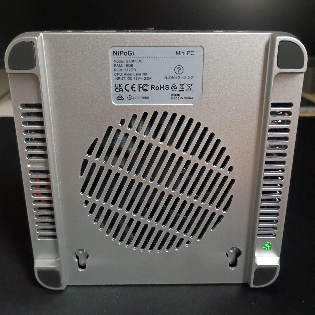 p*4様 ミニPC NiPoGi Intel n97 16GB RAM 512G