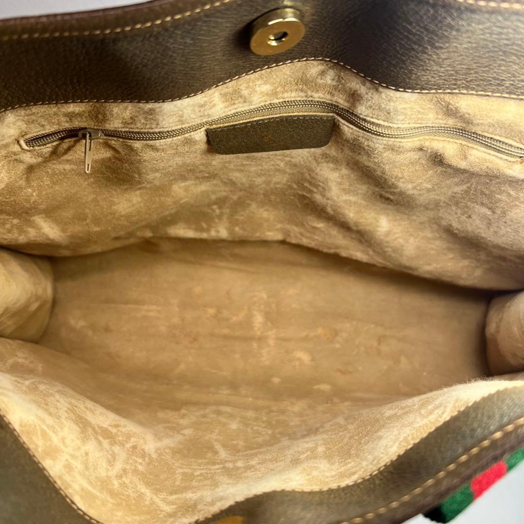 GUCCI GG プラストートバッグ PVC シ エリーライン イタリア製