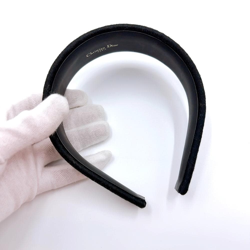 ◇クリスチャンディオール◇レザー×ファブリック/カチューシャ/ブランド