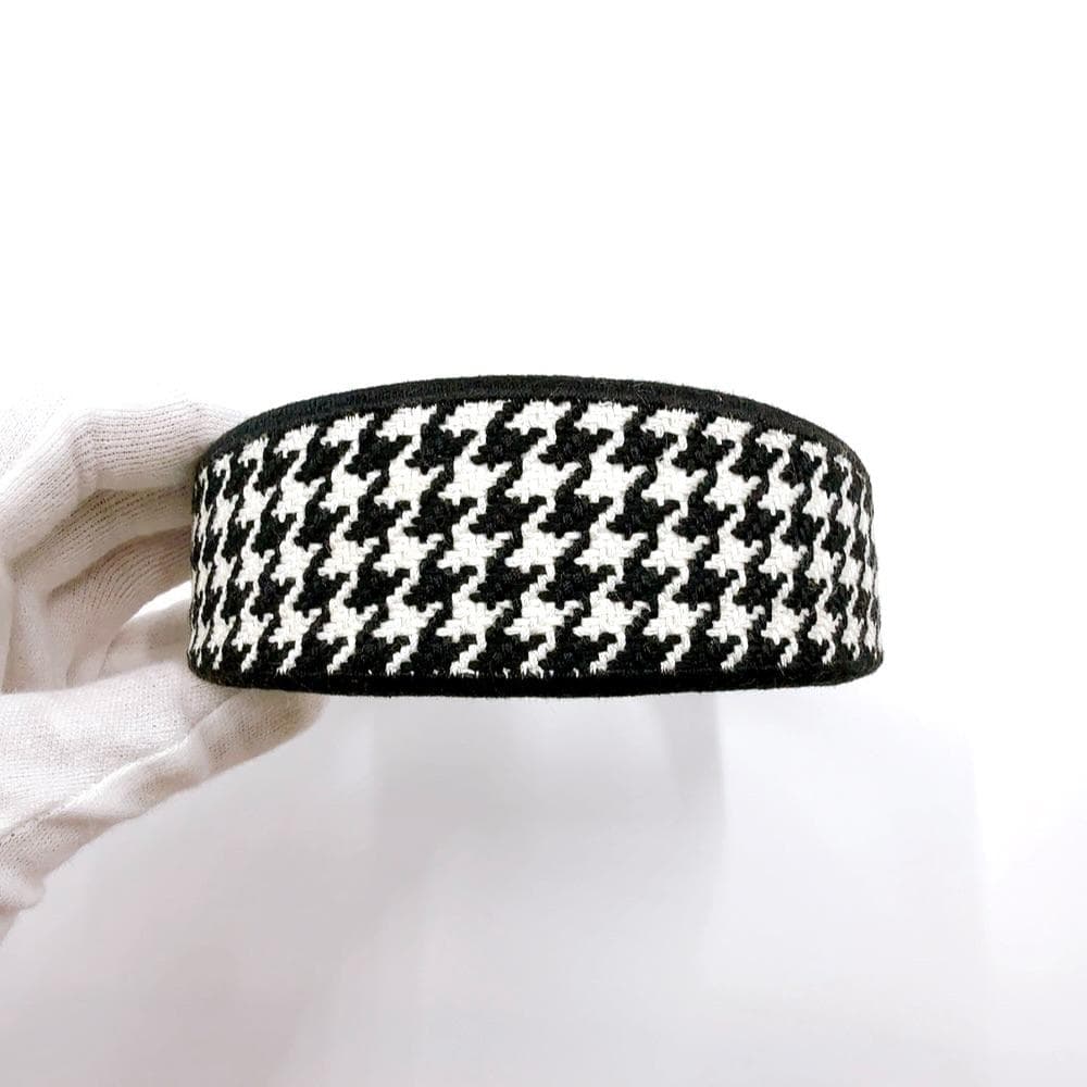 ◇クリスチャンディオール◇レザー×ファブリック/カチューシャ/ブランド