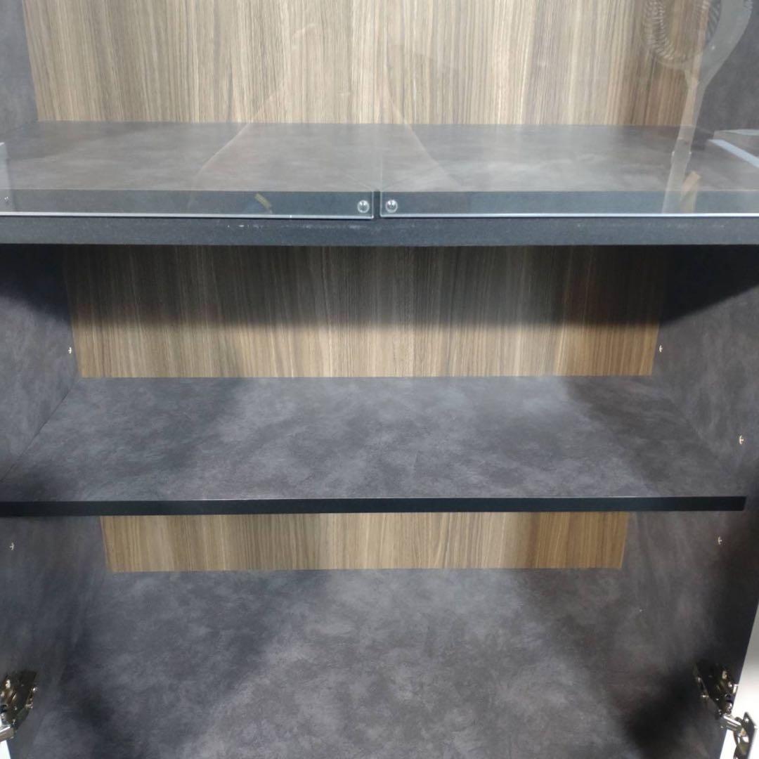 松田家具 コレクションボード シエラ 幅80cm ショーケース G116