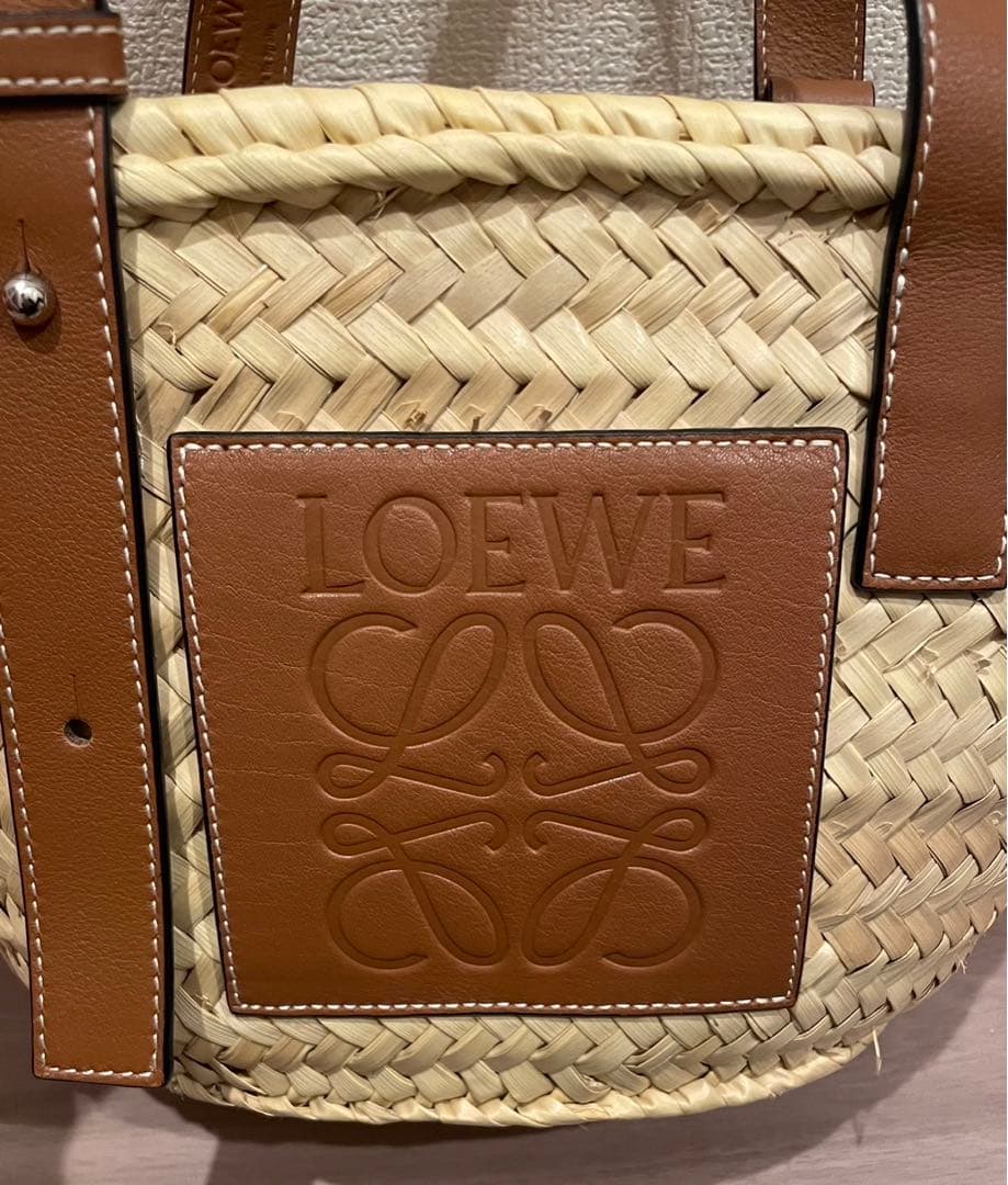【美品】ロエベ かごバッグ スモール LOEWEバスケットバッグ 【Small】