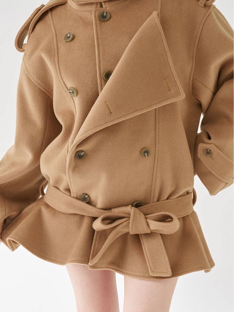 ドロップショルダージャケットコート