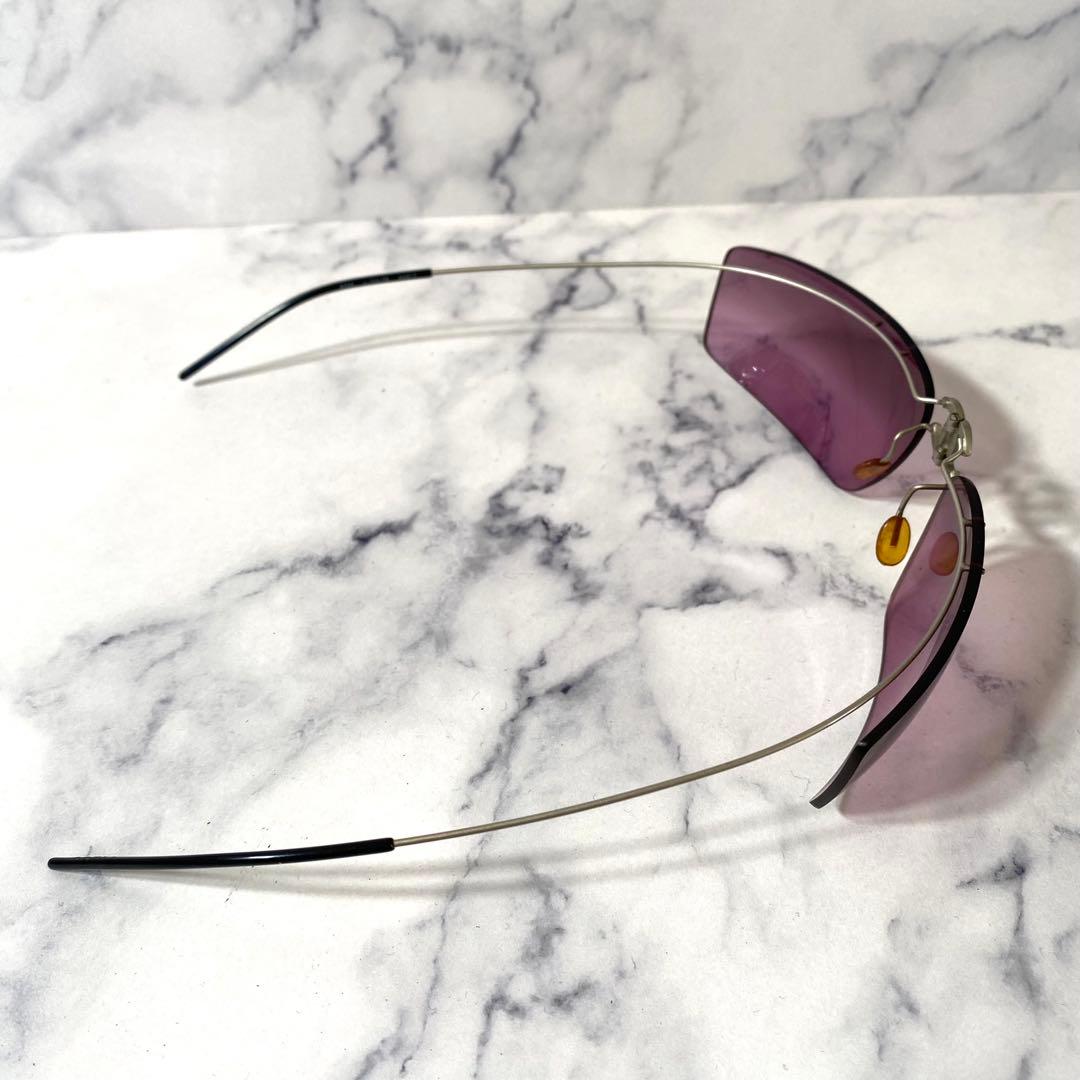 CHANEL シャネル　サングラス　リムレス　ココマーク　パープル　4032