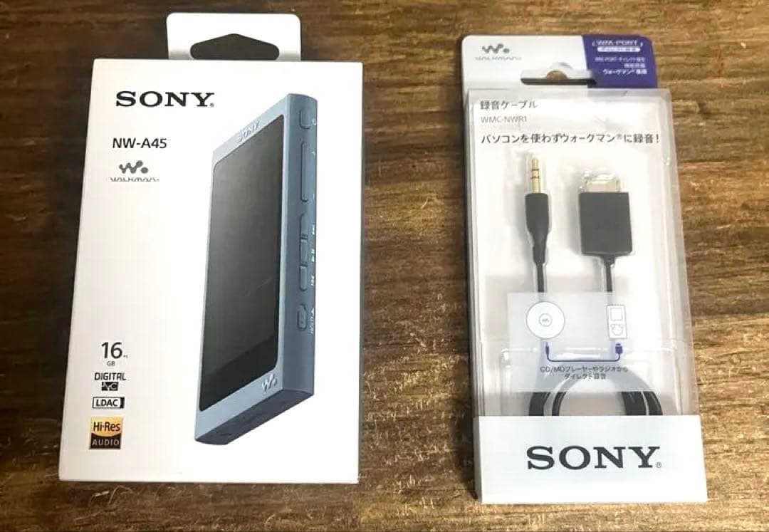 【未開封録音ケーブル付】SONY NW-A45 16GB WALKMAN
