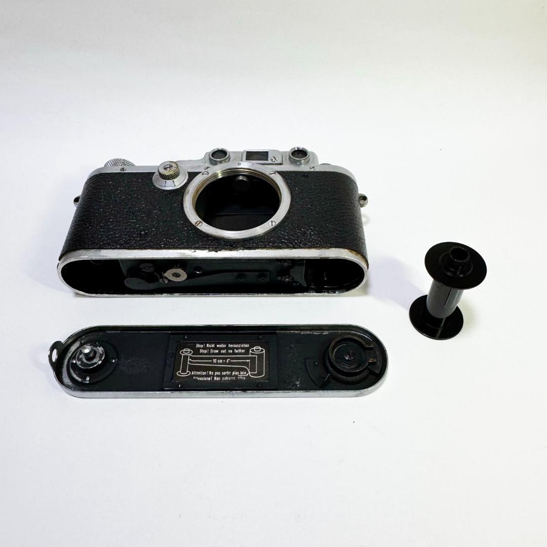 ライカ Leica IIIa ボディ 皮ケース付き【ジャンク】バルナック