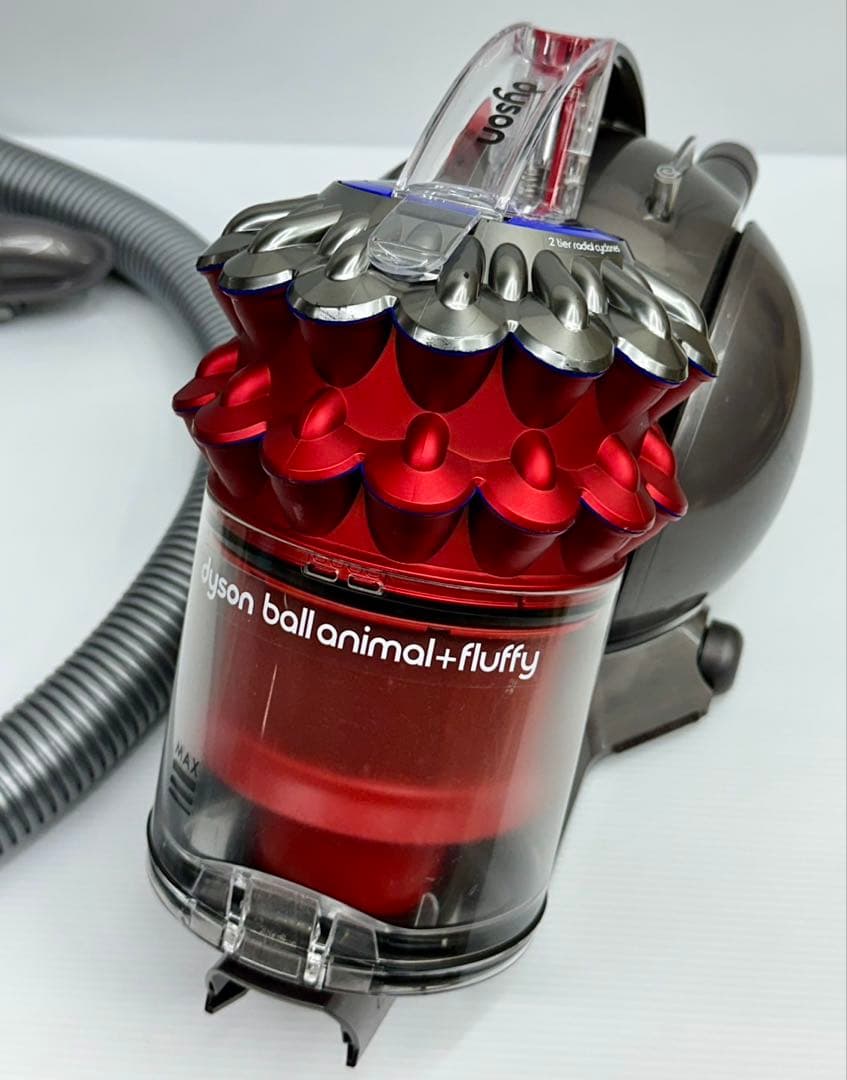 動作保証　中古　赤　ダイソン　CY25 掃除機　本体　ホース　ダストケース付き