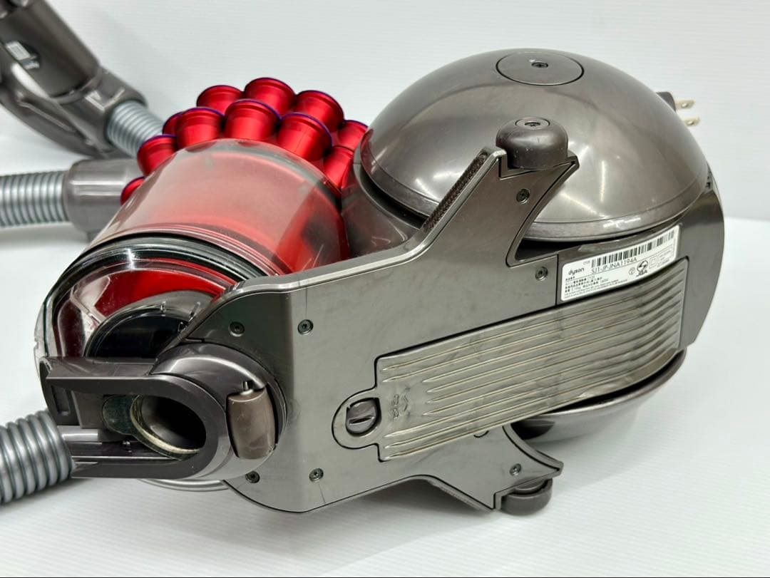 動作保証　中古　赤　ダイソン　CY25 掃除機　本体　ホース　ダストケース付き