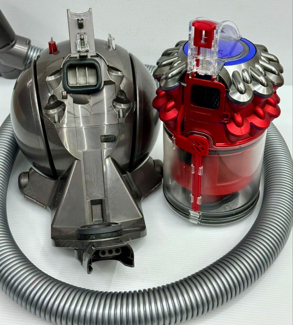 動作保証　中古　赤　ダイソン　CY25 掃除機　本体　ホース　ダストケース付き