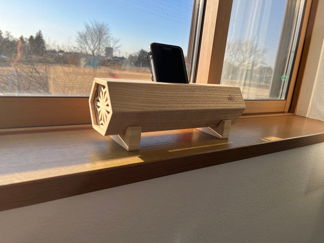 ［値下げしました］桐製 エコスピーカー スマホ スピーカー