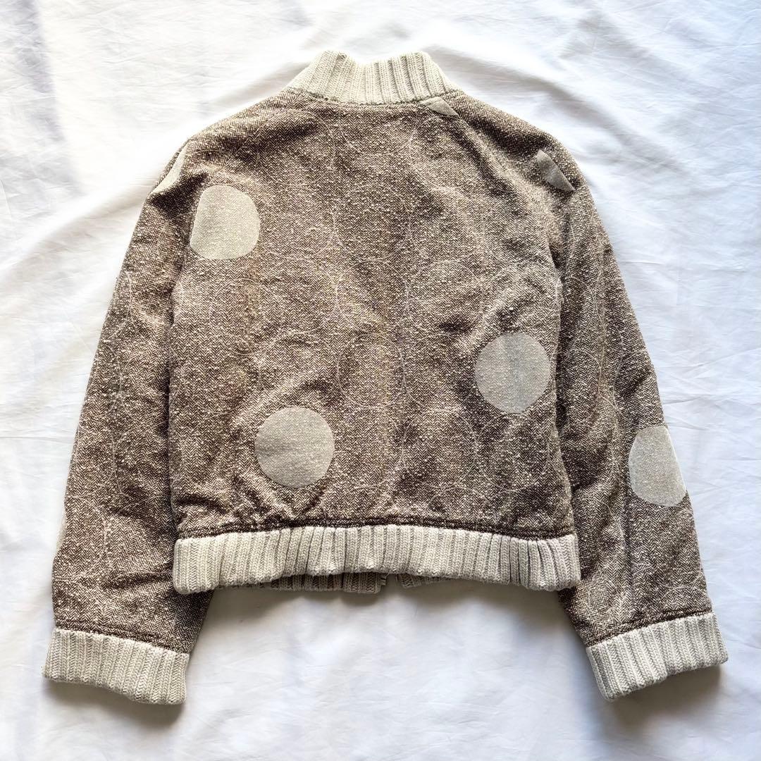 ミナペルホネン　circle ジップアップ中綿ブルゾン　ジャケット　アンゴラ