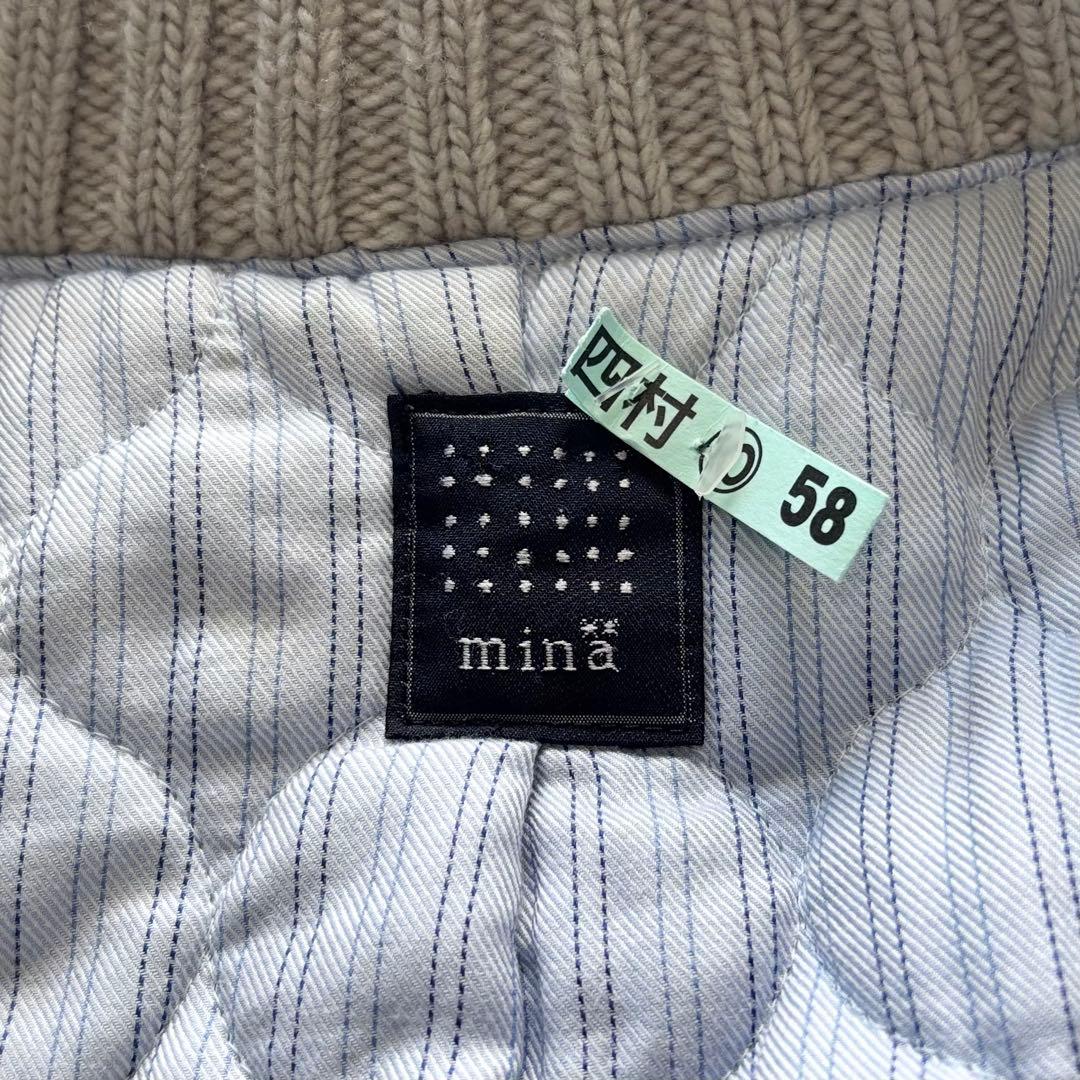 ミナペルホネン　circle ジップアップ中綿ブルゾン　ジャケット　アンゴラ