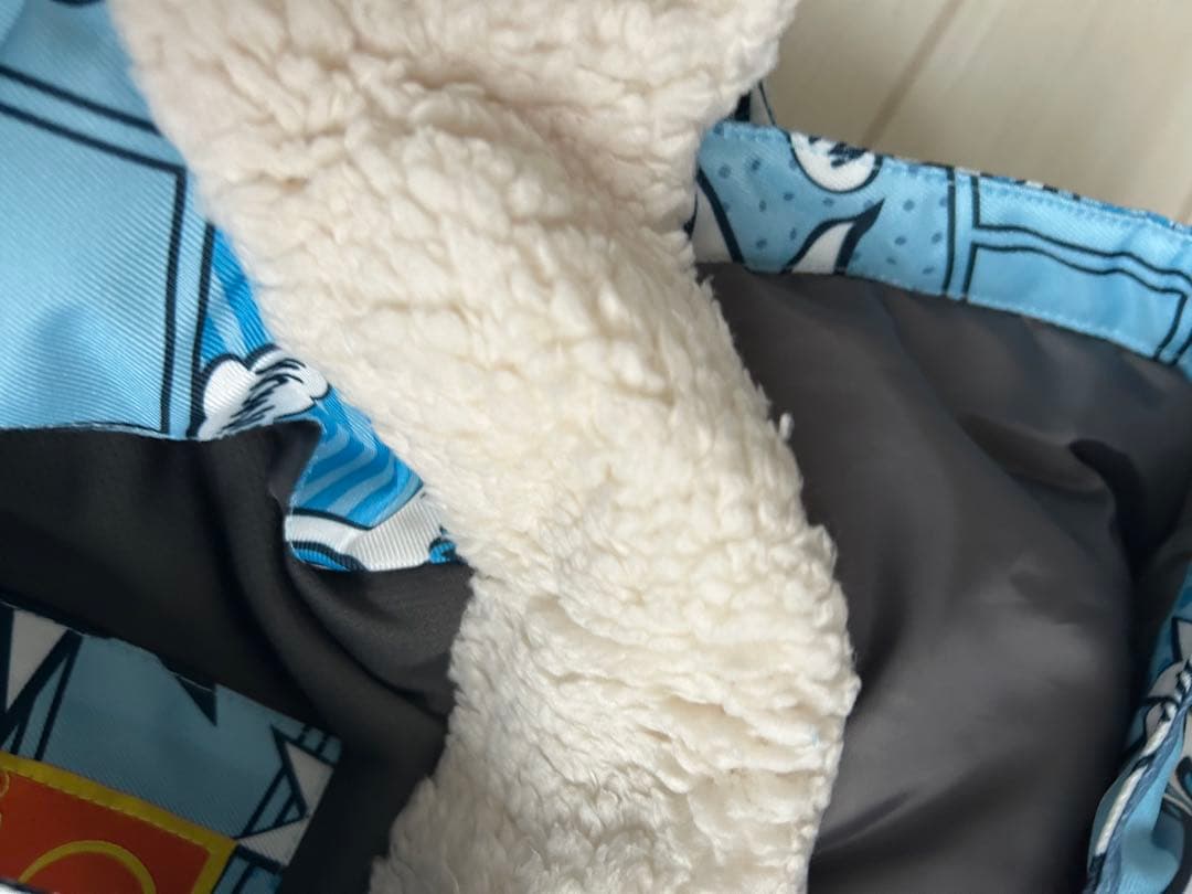 14080円 スキーウエア 140 ブルーアメリカンコミック ピンクつなぎパンツ