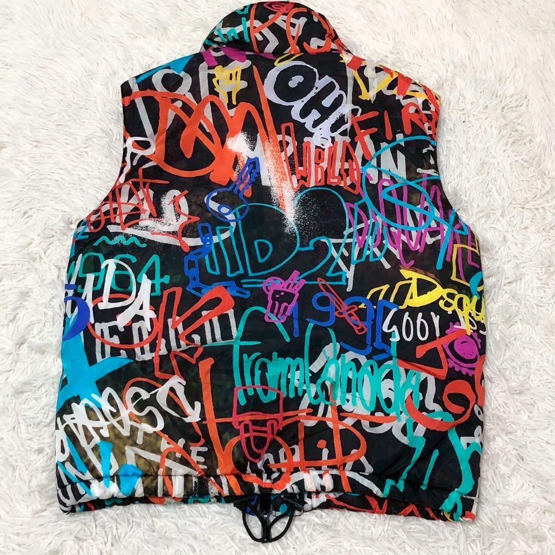 美品◎Dsquared2 ディースクエアード マルチカラー ダウンベスト