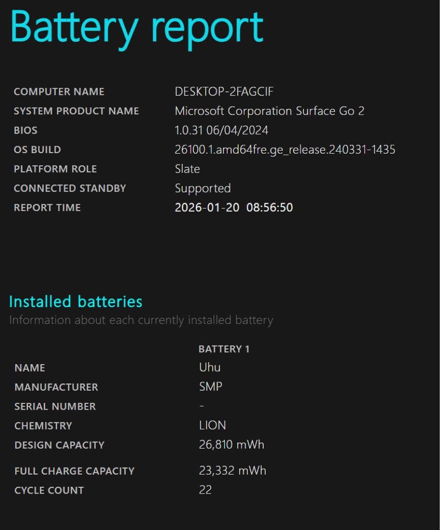 Microsoft Surface Go 2 本体 キーボードカバー付き