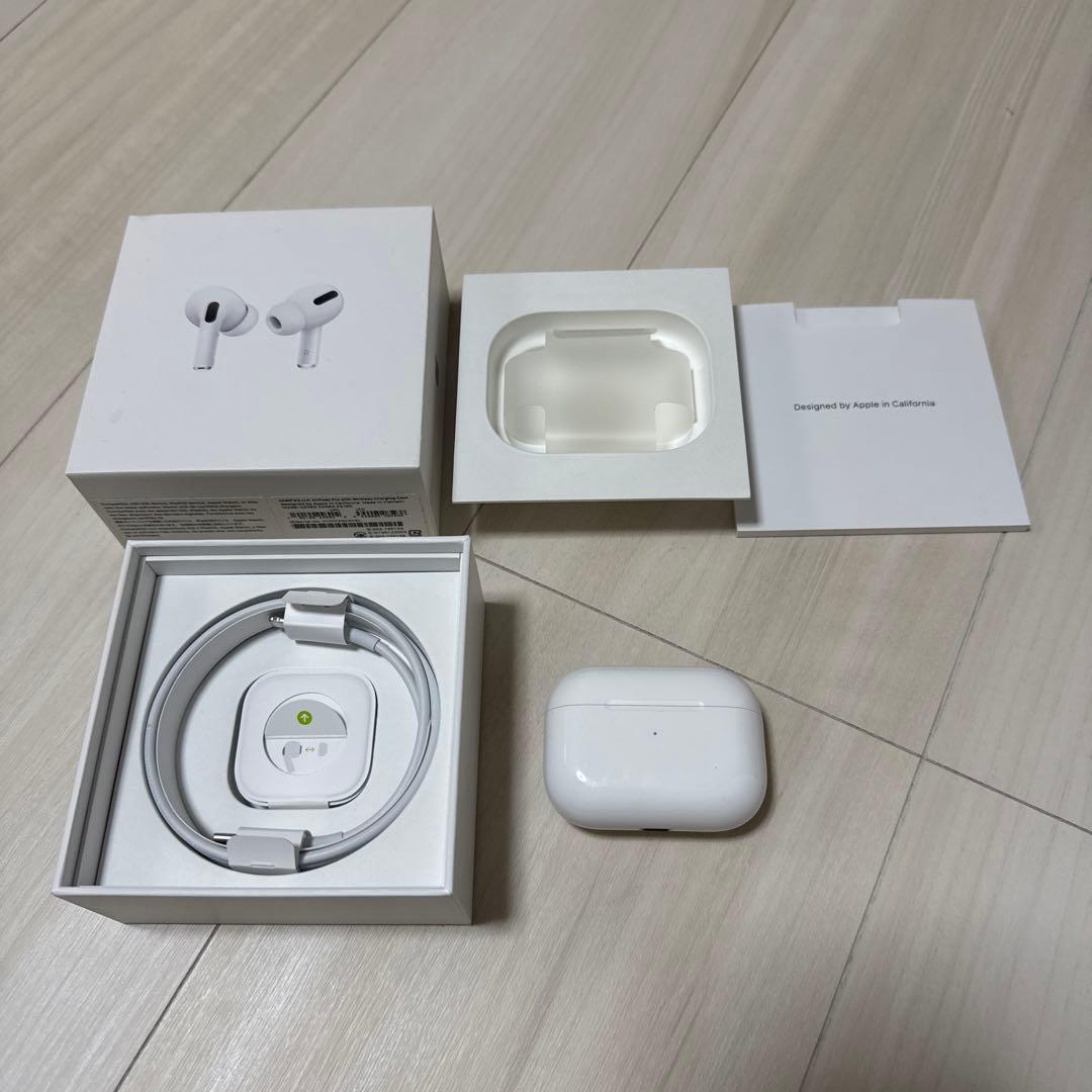 AirPods Pro 第1世代 ホワイト 本体・充電ケース・付属品・箱付き