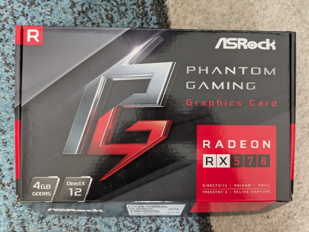 グラフィックボード・グラボ・ビデオカード Asrock Phantom Gaming D Radeon RX570 4G