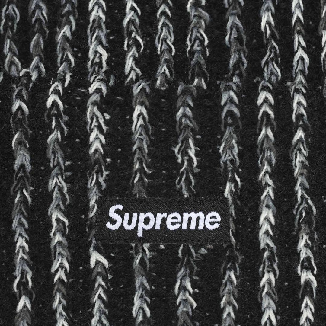 Supreme Rainbow Loose Gauge Beanie 黒