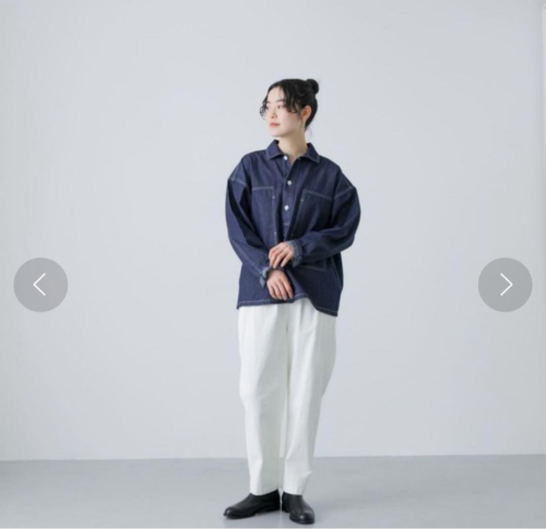 た*）様 かぐれ デニムプルオーバーシャツ