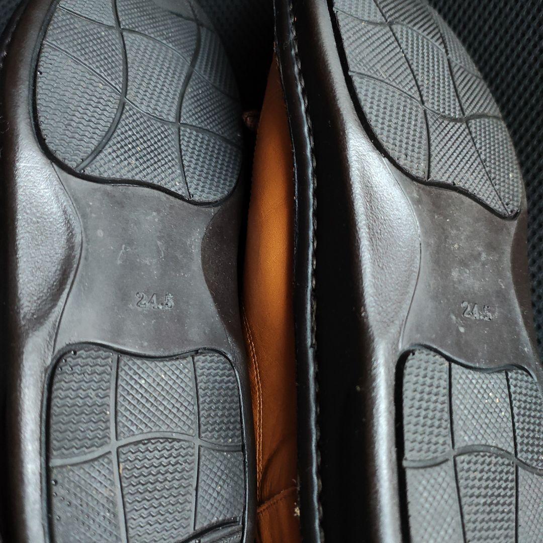 あっち様　インコルジェ　試着　ローヒールレザースニーカー　　24.5cm