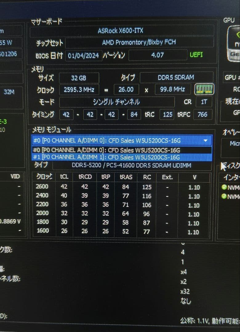deskmeet X600一式 DDR5 32GB付き