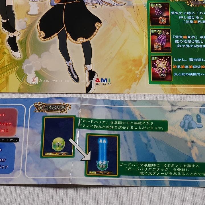 純正インスト+取扱説明書+帯1本　エスプガルーダ2　CAVE