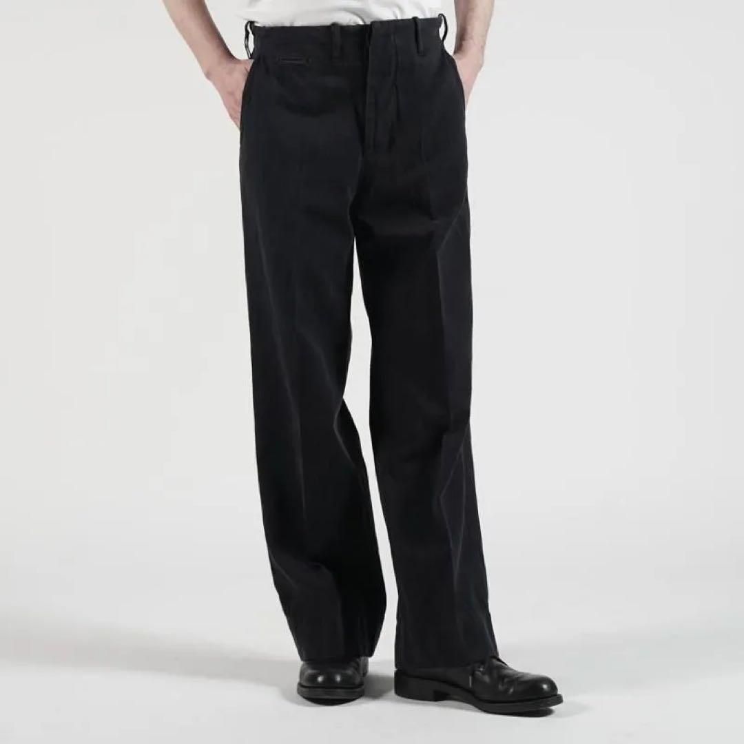 激レアMAATEE&SONS 25SSCHINO TROUSERドゥルンBLK